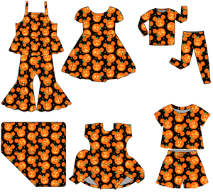 Tutina per Neonati, <span class=keywords><strong>Pigiama</strong></span> in Bambù con Personaggi, Camicia per Bambine, Vestito di Halloween, Pantaloni a Zampa, Set di Abbigliamento per Bambini - Product Image 4