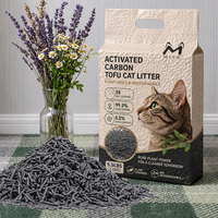 Litière pour chat écologique en gros, échantillon gratuit, contrôle des odeurs, fabricant en gros, approvisionnement en vrac, étiquette OEM, litière pour chat à base de soja