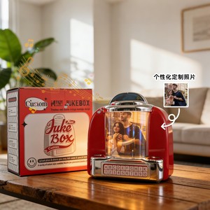 Caja <span class=keywords><strong>de</strong></span> Música <span class=keywords><strong>de</strong></span> Estilo Nuevo, Jukebox Creativo con Álbum <span class=keywords><strong>de</strong></span> Fotos, Regalo para el Día <span class=keywords><strong>de</strong></span> la Madre, San Valentín, Cumpleaños, Mini Bluetooth - Product Image 1