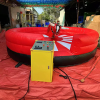 Machine de rodéo mécanique commerciale pour adultes avec commandes, machine gonflable de rodéo pour la vente
