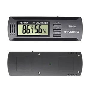 Inkbird Hygrometer Pengukur Suhu Kelembapan Elektronik Termometer ITH-10 untuk Gitar, Cerutu Humidor