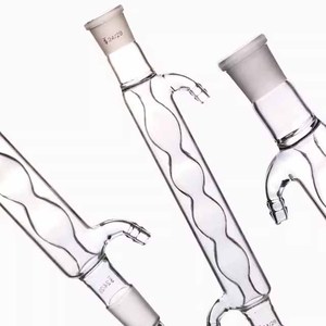 Condensatore in Vetro da Laboratorio Dritto Sferico Allihn Snake Graham Serpentine 200, 300, 400, 500, 600MM Personalizzato per Riflusso - Product Image 2