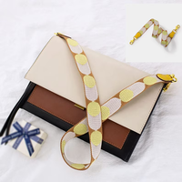 Sangle d'épaule réglable en nylon robuste et durable, colorée, de 1,5 pouce de large, avec attaches métalliques de remplacement pour sacs