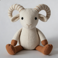 Jouets en peluche personnalisés en lin, animaux en peluche sur mesure, éléphant, chèvre, lapin, poupées en lin doux pour bébé et enfants, cadeau