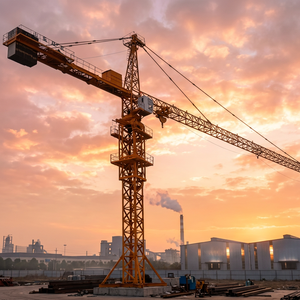 <span class=keywords><strong>Grue</strong></span> à tour de type marteau de marque chinoise, 5 tonnes, <span class=keywords><strong>prix</strong></span> de 10 000 USD, avec flèche de 50 mètres, modèle QTZ63(5013-5), exportée vers l'Afrique - Product Image 1