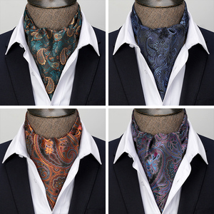 ファッションスタイルカスタムロゴPaisley Cravate CoffretジャカードカラフルアスコットCravats - Product Image 4