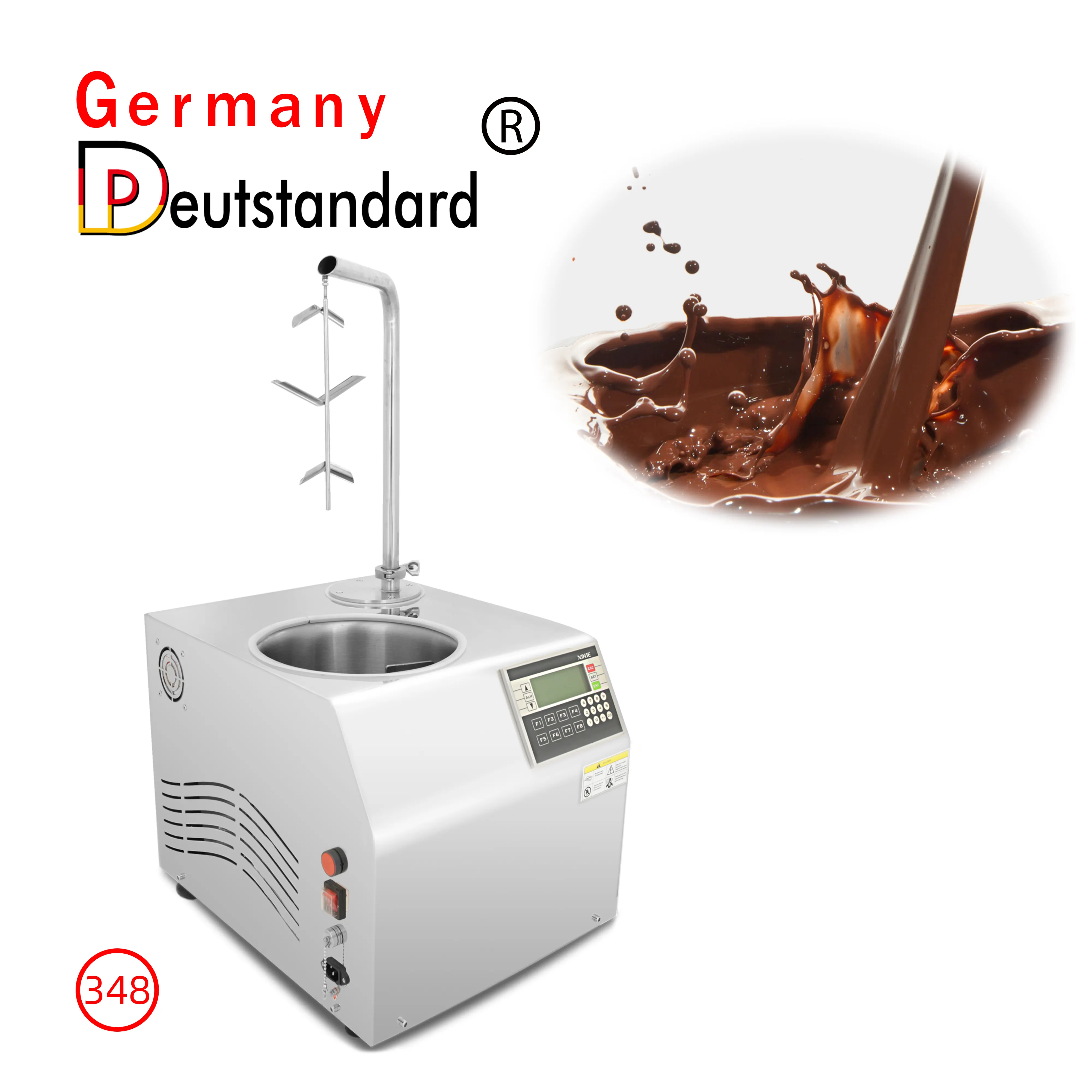 फैक्टरी मूल्य के साथ स्वचालित चॉकलेट टेम्परिंग मशीन चॉकलेट पिघलने वाली चॉकलेट कोटिंग मशीन