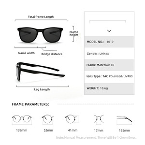 <b>Men's</b> TR90 Sunglasses Hot Selling Wholesale Sports Sun Glasses UV400 Polarized Lenses Trendy Fashion White Gold Tac Shades - Product Image 3