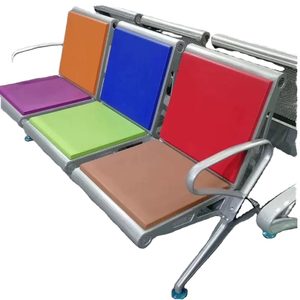 Chaise d'attente 2 places pour mains et pieds, chaise d'attente pour hôpital, centre de soins ambulatoires, lieux publics, gare et aéroport - Product Image 1
