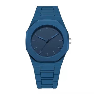 Commercio all'ingrosso 40mm quadrante in vetro 22mm personalizzato nero classico in stile arabico ultra sottile da uomo in policarbonato di plastica orologio al quarzo per Cs008 2395 - Product Image 3