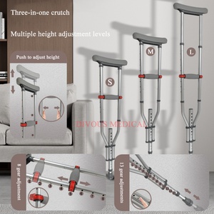 Bastón de Aluminio Ajustable para Personas con Discapacidad, Hospital, Ortopedia, Muleta - Product Image 6