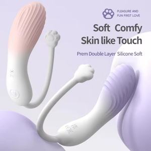 Großhandel Neues App-gesteuertes Sexspielzeug Vibrierender Katzenpfoten-förmiger G-Punkt-Vibrator Eier Bullet-Vibrator für Frauen Weibliches Spaßspielzeug - Product Image 2