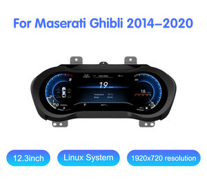 Krando 12,3 ''grupo de instrumentos de coche para <span class=keywords><strong>Maserati</strong></span> <span class=keywords><strong>Ghibli</strong></span> 2014 - 2023 Auto LCD salpicadero velocímetro Virtual Cockpit nueva actualización - Product Image 6