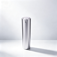 Flacon pompe airless rond double en acrylique pour soins de la peau, 15ml 30ml 40ml 50ml