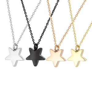 Star Shape Urn Jóias Colar Aço Inoxidável Colar Cremação Jóias para Cinzas Lembrança Memorial Presentes para Mulheres Homens - Product Image 4