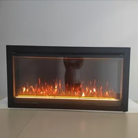 Cheminée électrique moderne et élégante LED autoportante pour la maison et l'hôtel Matériau métallique d'exploitation anglais