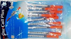 Jeringa de <span class=keywords><strong>Insulina</strong></span> Desechable de 0.5ml 1ml con Tapa Naranja, Aguja Ultrafina 31G, Inyección Estéril sin Dolor, 100 Piezas/caja - Product Image 5