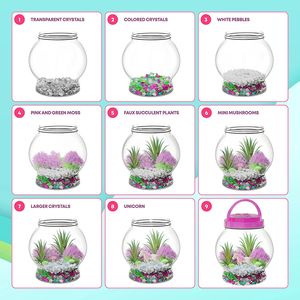 Nuevo Unicornio Craft Nightlight Gift Wonder Garden Indoor DIY Led Plant Grow Light-Up Terrarium Kit - Product Image 2