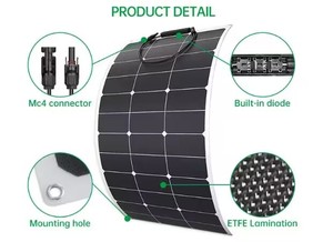 Cellule <span class=keywords><strong>solaire</strong></span> flexible de 300 watts pour cabines de bateaux de pêche, panneaux solaires flexibles, installation de panneaux solaires, banque d'alimentation <span class=keywords><strong>solaire</strong></span> - Product Image 2