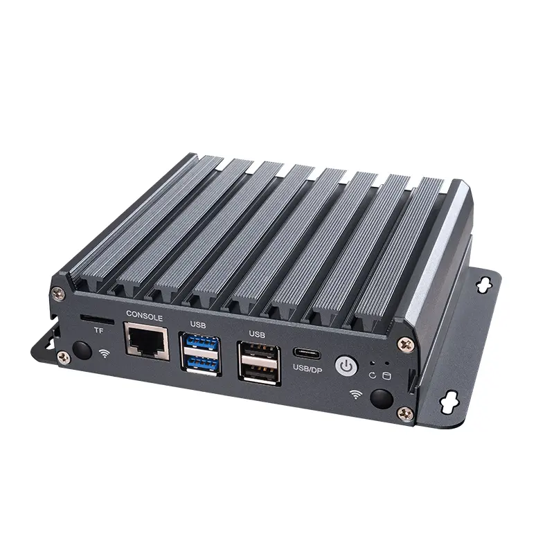 Piesia N100 lüfterloser Industrier PC X86 Linux Quad-Core 4LAN-Router Mini-Einbauteil für pFsense Firewall-PC