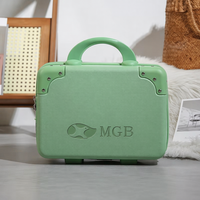 Sac de rangement pour maquillage portable de 14 pouces, écologique, grande capacité, en ABS, avec fermeture à glissière, organisateur de cosmétiques de voyage, personnalisable ODM OEM