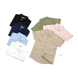 Nouvelle <span class=keywords><strong>chemise</strong></span> pour garçon 2026 LY – Vente en gros de chemises courtes en coton pour bébés et enfants - Product Image 1