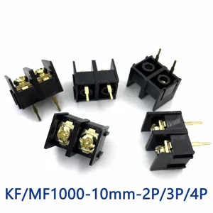KF1000 2/3/4Pin 10.0Mm Pitch 2/3/4 Pin 2/3/4 Cách Thẳng Pin 300V 25A PCB Vít Khối Thiết Bị Đầu Cuối Kết Nối KF1000-2P KF1000-3P
