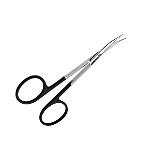 <strong>SuperCut</strong> Curved Surgical Scissors Razor Sharp &amp; Micro Serrated Stainless Steel Black Handle Wholesale Supplier - Product Image 1