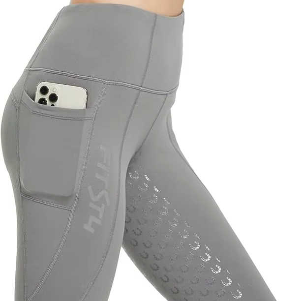 Pantaloni Da Equitazione Invernali Donna FitsT4 - Foderati In Pile, Resistenti All'Acqua, Con Tasche