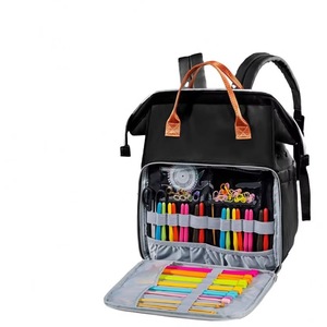 Mochila de punto BSCI para almacenamiento de hilo, bolsa grande para tejer, bolsos y carteras de ganchillo - Product Image 4