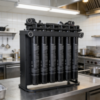 Système de filtration d'eau RO 4800 GPD compact, purificateur d'eau par osmose inverse électrique, alcalin, minéral, KDF, plastique, pour hôtel et usage domestique, rapide
