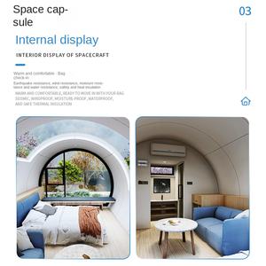 Fuente Fabricantes Suministro Space Capsule Integrado Micro-House Steel <span class=keywords><strong>Mobile</strong></span> <span class=keywords><strong>Home</strong></span> para Homestay y Villa Container Material - Product Image 3
