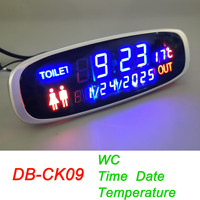 Accessoires de pièces de bus 12-24V Horloge numérique de bus d'autocar et affichage de la température de la date de l'heure à LED