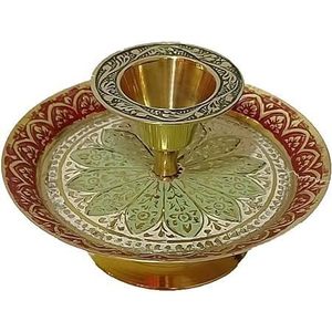 Traditional Chamberstick Shape <b>Candlestick</b> <b>Holder</b> for Standard Tapered Candles Made of Iron (<b>Candlestick</b>-5520) - Product Image 4