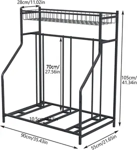 独立式自行车储物架落地支架自行车组织器3车库自行车储物架，自行车储物架