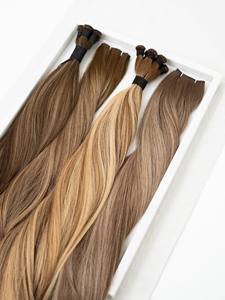 Extensions de cheveux invisibles de qualité supérieure, super fines, tissage Genius, double trame, cheveux naturels vierges bruts originaux - Product Image 1