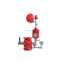 Vanne d'alarme à flange FM pour système de protection incendie, système manuel d'extinction par aspersion, tuyaux d'incendie