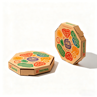 Boîtes à pizza personnalisées Emballage en carton ondulé écologique pour la livraison et les plats à emporter Solutions d'emballage pour pizza durables et personnalisables