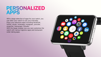 Teléfono Reloj Inteligente Android de Gran Venta 2024 con Red 4G LET, Alta Capacidad de Batería de 2800mAh, DM100, OEM Personalizado, IP67