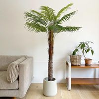 Vente directe du fabricant, palmier artificiel géant résistant aux UV, en polyéthylène plastique, pour Noël, écologique, pour la maison/l'extérieur