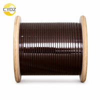 Fil plat en aluminium émaillé léger 4x8mm 155 ° Bobinage de stator de générateur d'éolienne classe C F IEC 60317