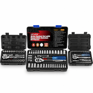 Juego de Llaves de Trinquete Portátil Mini de 1/4 Pulgada con Caja de Herramientas Pequeña y Duradera para <span class=keywords><strong>Reparación</strong></span> de Autos y Motos, OEM/ODM - Product Image 3