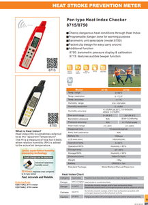 TTLTES 8750 AZ isı İndeksi psikrometre 0 ~ 50 ℃ test ekipmanları - Product Image 5