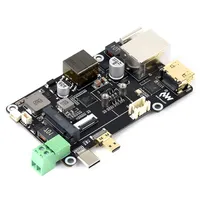 Tarjeta Adaptadora Multifunción PCIe a M.2 NVME SSD para Raspberry Pi 5, con PoE Ethernet, Alimentación a través de RJ45, Sin Controladores, para Salida 4K