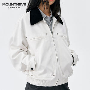 Unisex <strong>Chore</strong> <strong>Jacket</strong> 100% Cotton Breathable Eco-Friendly Windproof Garment Dyed with Zipper Front Spring Casual ODM OEM - Product Image 1