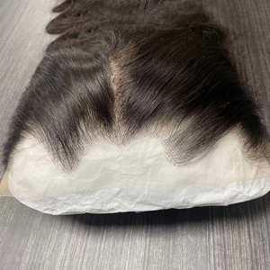 ผมปลอมแบบ HD Lace Frontal Closure รูปทรงตัว M ขนาด 13x4 นิ้ว ผมตรงแบบ HD 100% แท้จากธรรมชาติ ความยาว 8-30 นิ้ว แบบเย็บมือ - Product Image 5