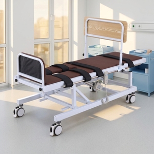Cama Eléctrica Multifuncional para Pacientes con Plataforma Ventilada de ABS Articulada, Correas de Sujeción, Elevación Tipo Tijera y Rieles para Soporte de Suero - Product Image 1