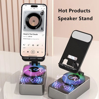 Nouveauté 2026 : Appareil multifonction 3-en-1 à 360° °   Haut-parleur Bluetooth RGB pliable et rotatif pour tablette/téléphone, support portable pour voiture