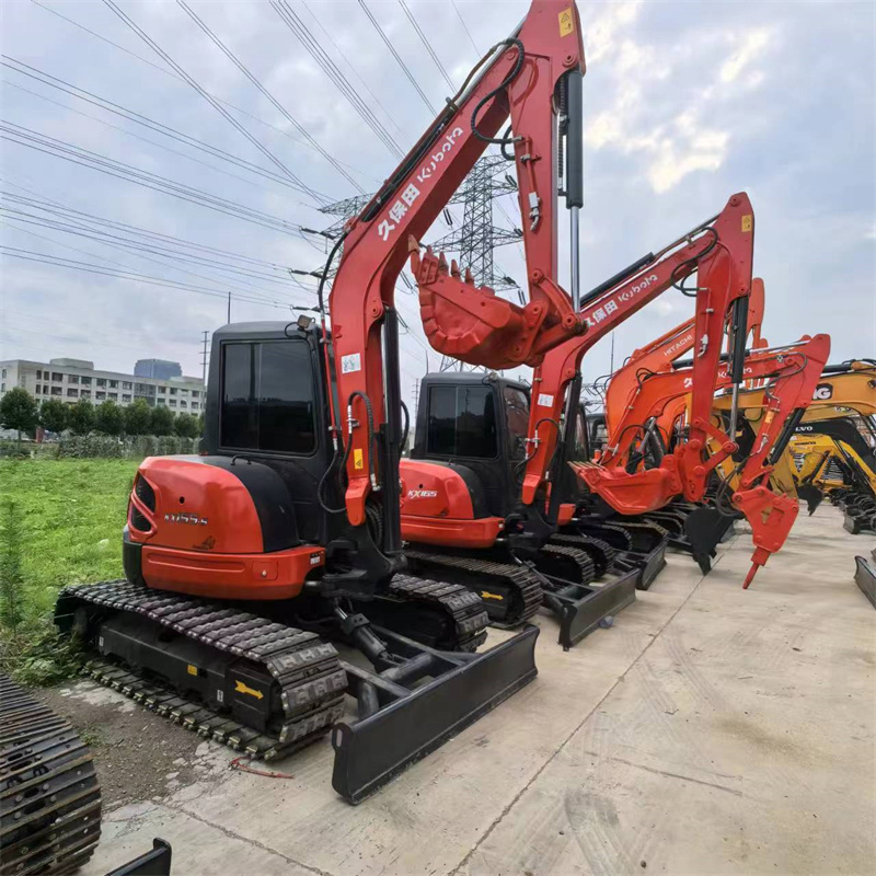 Японский оригинальный импортный б/у Kubota KX155 5 тонн мини-гусеничный экскаватор фермы б/у экскаватор KX161 KX163 KX165 KX185 б/у техника