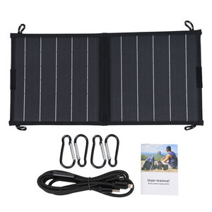 Chargeur solaire pliable Lan Aoyue 10W 5V double USB, batterie externe portable pour le camping, la randonnée et les voyages - Product Image 2